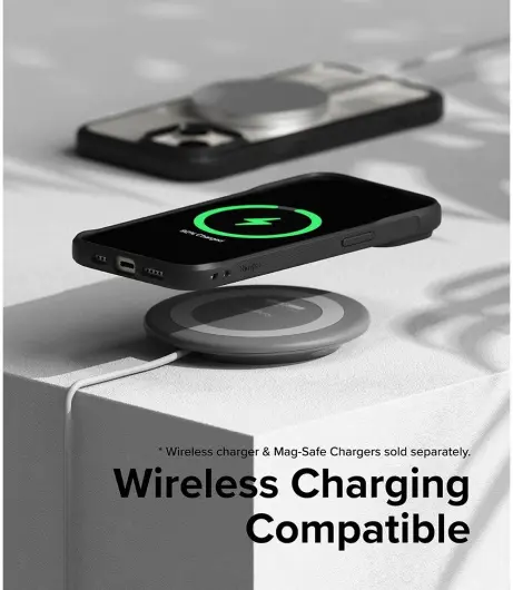 Ringke Fusion Bold Apple iPhone 15 Hoesje Back Cover Transparant Zwart afbeelding 11