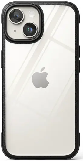 Ringke Fusion Bold Apple iPhone 15 Hoesje Back Cover Transparant Zwart afbeelding 13