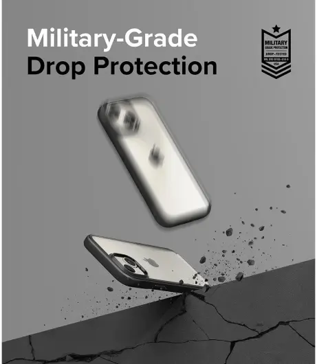 Ringke Fusion Bold Apple iPhone 15 Hoesje Back Cover Transparant Zwart afbeelding 4