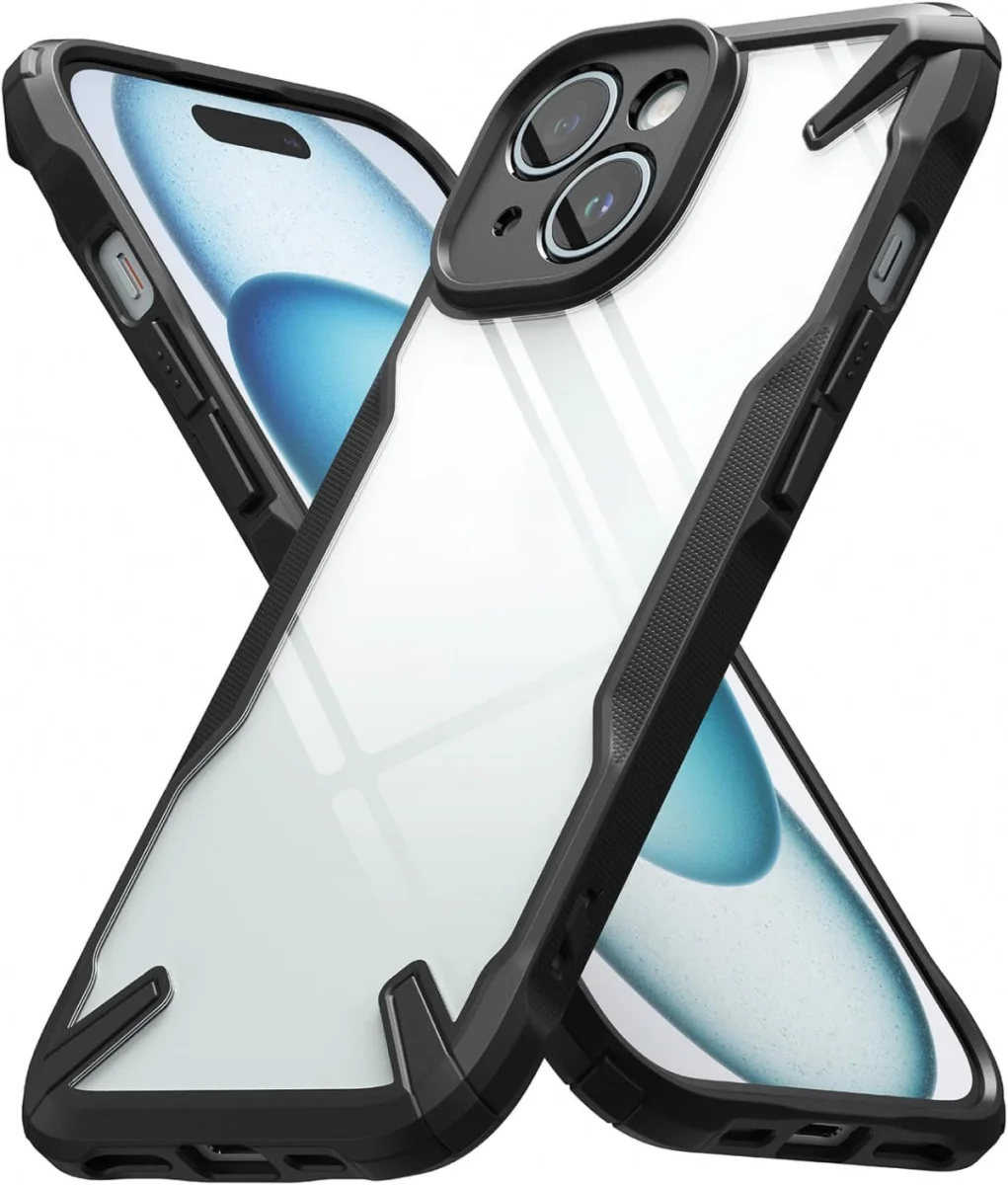 Ringke Fusion X Apple iPhone 15 Hoesje Back Cover Zwart afbeelding 12