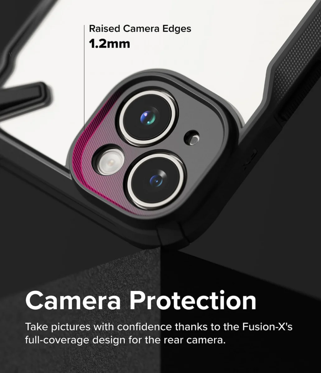 Ringke Fusion X Apple iPhone 15 Hoesje Back Cover Zwart afbeelding 7