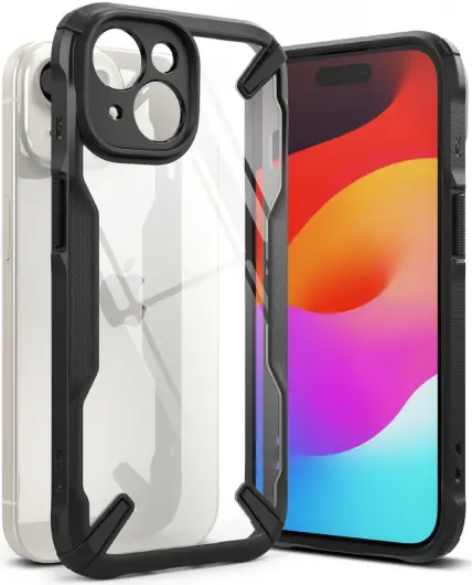 Ringke Fusion X Apple iPhone 15 Hoesje Back Cover Zwart afbeelding 1