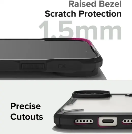 Ringke Fusion X Apple iPhone 15 Hoesje Back Cover Zwart afbeelding 9