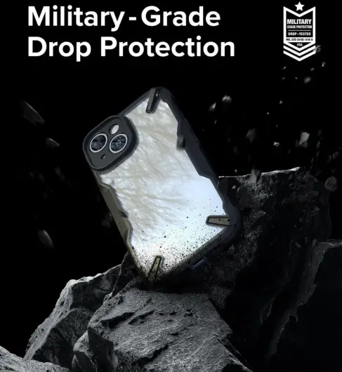 Ringke Fusion X Apple iPhone 15 Hoesje Back Cover Zwart afbeelding 3