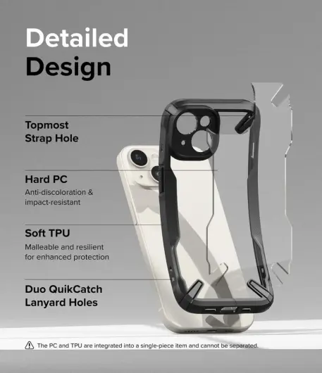 Ringke Fusion X Apple iPhone 15 Hoesje Back Cover Zwart afbeelding 6