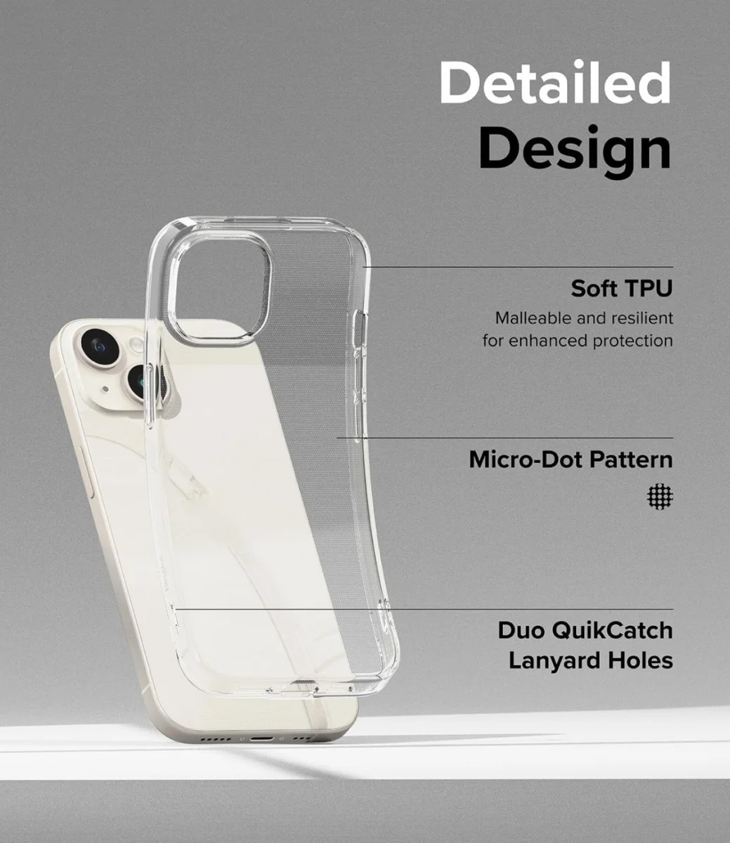 Ringke Air Apple iPhone 15 Hoesje Flexibel TPU Transparant afbeelding 5