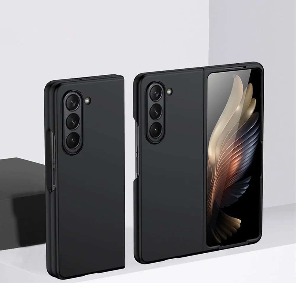 Samsung Galaxy Z Fold 5 Hoesje Hard Case Back Cover Zwart afbeelding 4