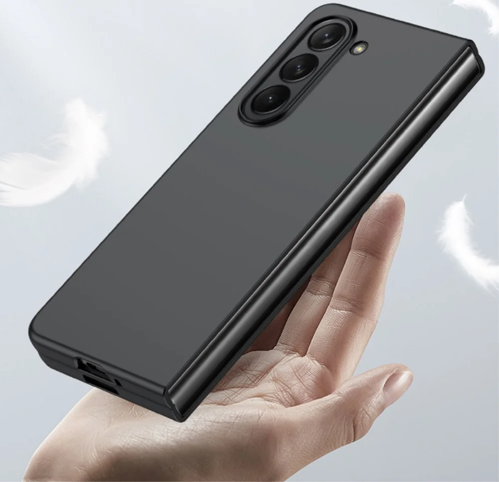 Samsung Galaxy Z Fold 5 Hoesje Hard Case Back Cover Zwart afbeelding 6