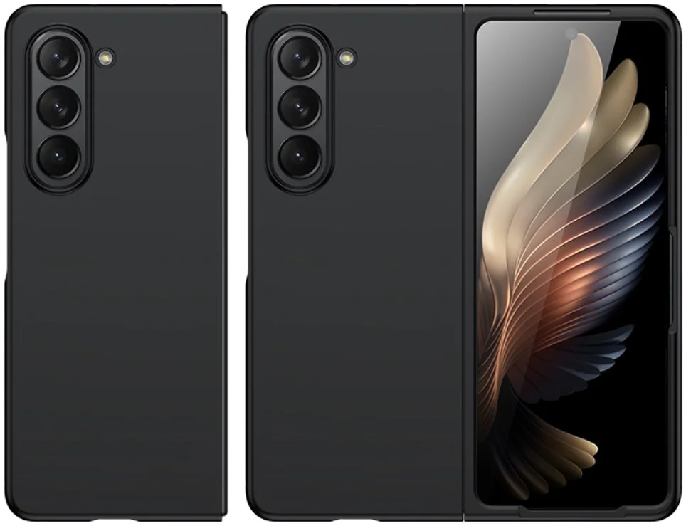 Samsung Galaxy Z Fold 5 Hoesje Hard Case Back Cover Zwart afbeelding 8