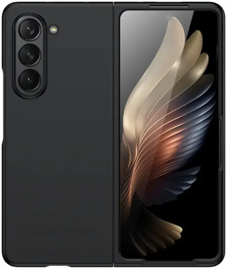 Samsung Galaxy Z Fold 5 Hoesje Hard Case Back Cover Zwart afbeelding 2