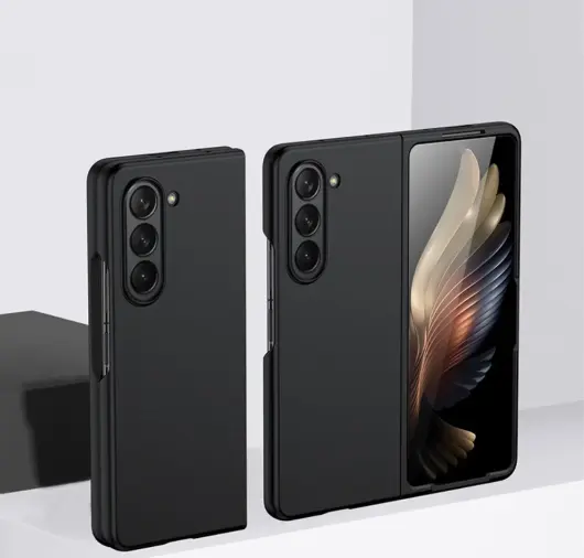 Samsung Galaxy Z Fold 5 Hoesje Hard Case Back Cover Zwart afbeelding 4