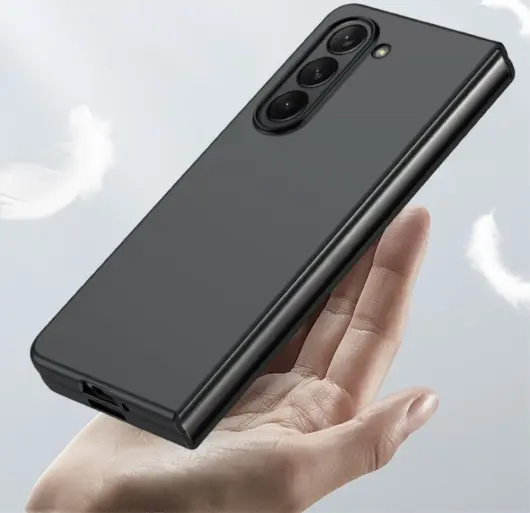 Samsung Galaxy Z Fold 5 Hoesje Hard Case Back Cover Zwart afbeelding 6