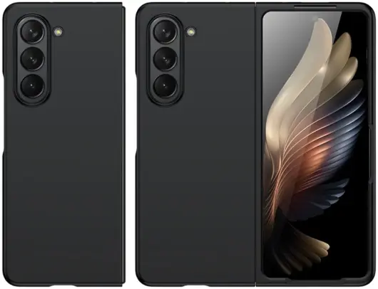 Samsung Galaxy Z Fold 5 Hoesje Hard Case Back Cover Zwart afbeelding 8