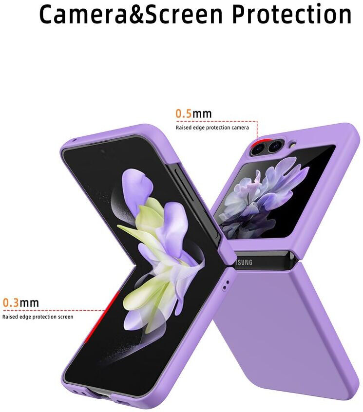 Samsung Galaxy Z Flip 5 Hoesje Hard Case Back Cover Zwart afbeelding 4