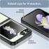 Samsung Galaxy Z Flip 5 Hoesje Back Cover Zwart / Transparant afbeelding 5