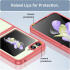 Samsung Galaxy Z Flip 5 Hoesje Back Cover Roze / Transparant afbeelding 5