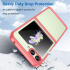 Samsung Galaxy Z Flip 5 Hoesje Back Cover Roze / Transparant afbeelding 3