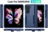Samsung Galaxy Z Fold 5 Hoesje Armor Back Cover Blauw afbeelding 8