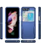 Samsung Galaxy Z Flip 5 Hoesje Armor Back Cover Blauw