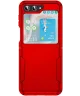 Samsung Galaxy Z Flip 5 Hoesje Armor Back Cover Rood