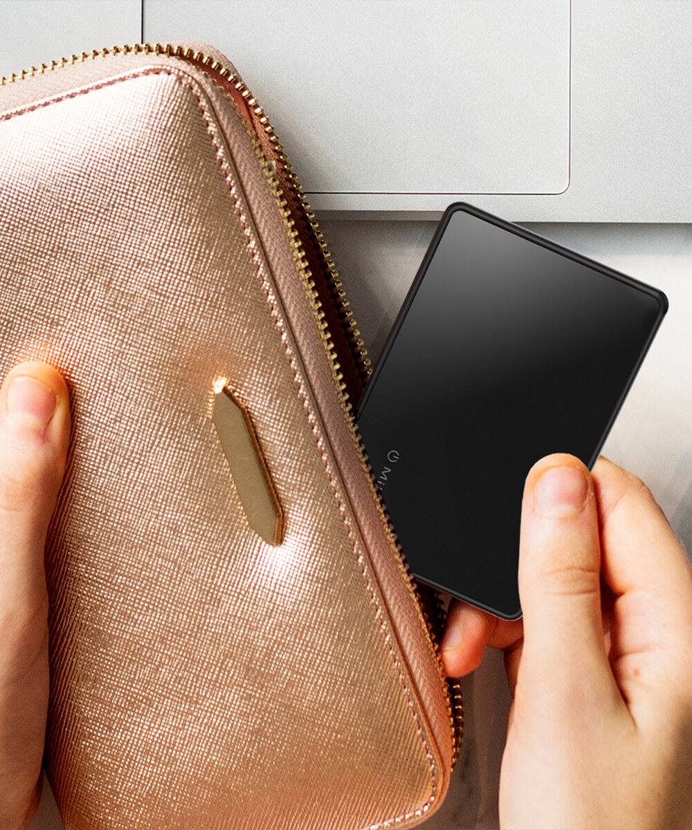 MiLi MiCard iOS FindMy Bluetooth Tracker Anti-Diefstal Wallet Zwart afbeelding 3