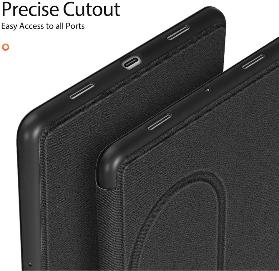 Dux Ducis Domo Google Pixel Tablet Hoes Tri-Fold Book Case Zwart afbeelding 7