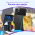 Samsung Galaxy A25 3 in 1 Back Cover Portemonnee Hoesje Zwart afbeelding 2