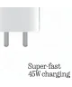 Originele Nothing 45W Power Adapter Fast Charge USB-C Adapter Wit