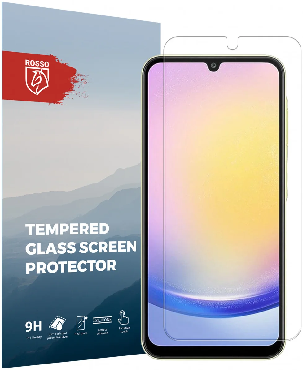 Rosso Samsung Galaxy A25 9H Tempered Glass Screen Protector afbeelding 1