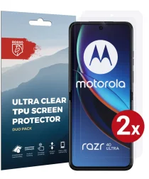 Rosso Motorola Razr 40 Ultra Screen Protector Ultra Clear Duo Pack