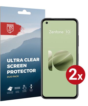 Rosso Asus Zenfone 10 Screen Protector Ultra Clear Duo Pack Screen Protectors