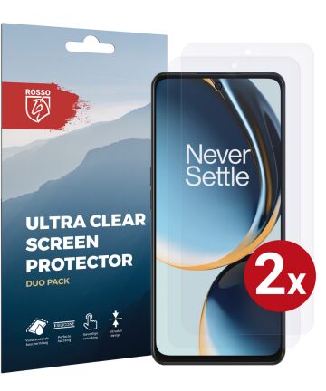 Rosso OnePlus Nord CE 3 Lite Screen Protector Ultra Clear Duo Pack Screen Protectors