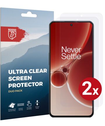 Rosso OnePlus Nord 3 Screen Protector Ultra Clear Duo Pack Screen Protectors