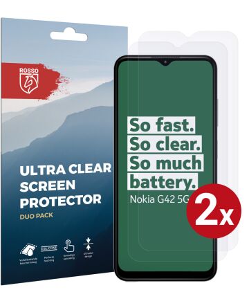 Rosso Nokia G42 Screen Protector Ultra Clear Duo Pack Screen Protectors