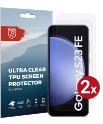 Rosso Samsung Galaxy S23 FE Screen Protector Ultra Clear Duo Pack