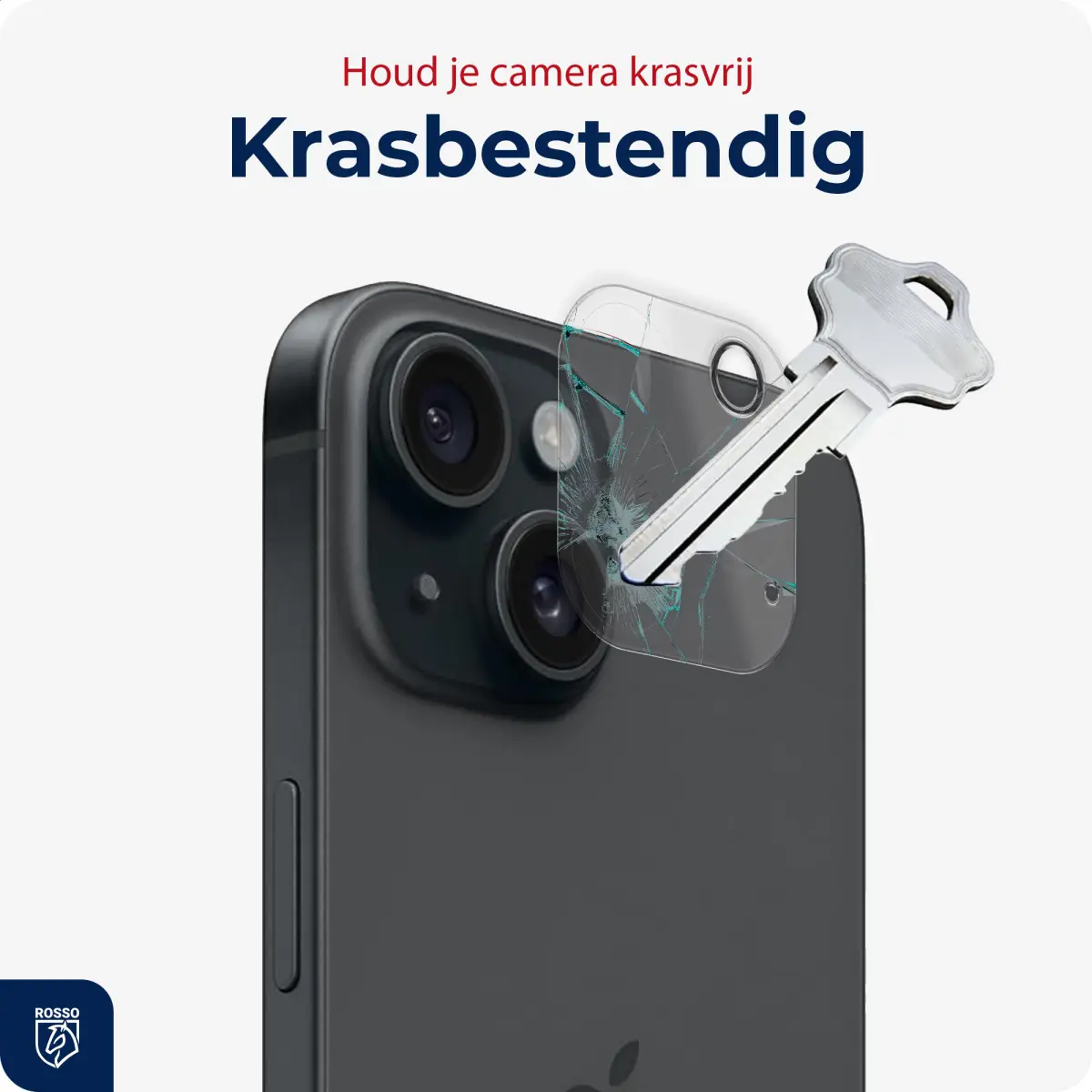 Rosso Apple iPhone 15 / 15 Plus Camera Lens Protector Transparant afbeelding 2