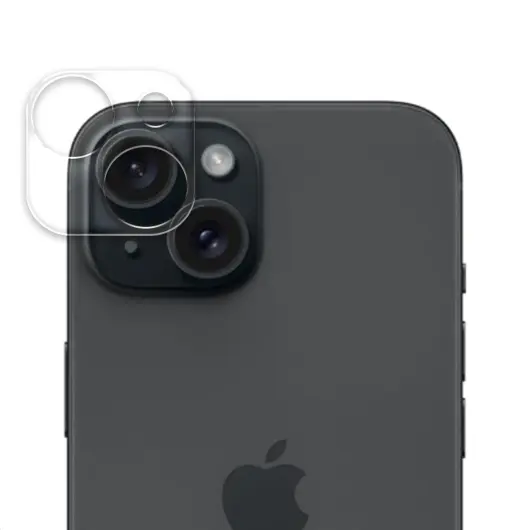 Rosso Apple iPhone 15 / 15 Plus Camera Lens Protector Transparant afbeelding 1