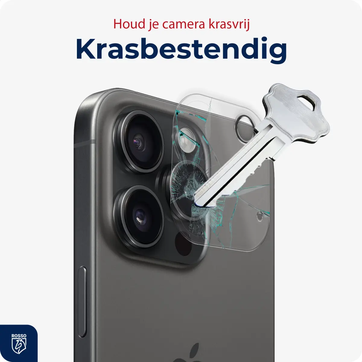 Rosso Apple iPhone 15 Pro/15 Pro Max Camera Lens Protector Transparant afbeelding 2