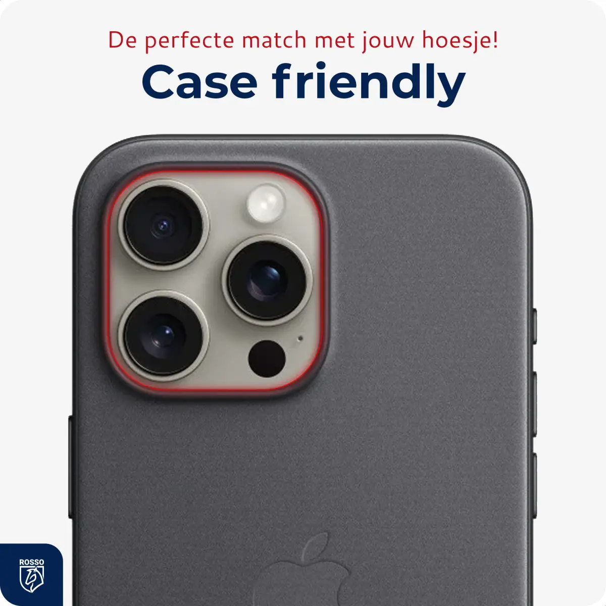 Rosso Apple iPhone 15 Pro/15 Pro Max Camera Lens Protector Transparant afbeelding 6
