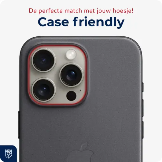 Rosso Apple iPhone 15 Pro/15 Pro Max Camera Lens Protector Transparant afbeelding 6