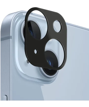 Rosso Apple iPhone 15 / 15 Plus Camera Lens Protector Zwart Screen Protectors