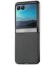 Motorola Razr 40 Ultra Hoesje Carbon Fiber Super Thin Fold Cover Zwart