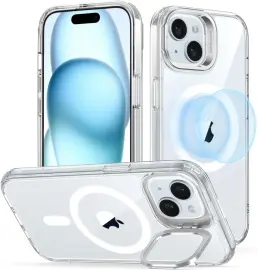 ESR Classic Hybrid MagSafe iPhone 15 Plus Hoesje met Stand Transparant