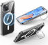 ESR Classic Hybrid MagSafe iPhone 15 Plus Hoesje met Stand Transparant afbeelding 2
