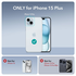 ESR Classic Kickstand Apple iPhone 15 Plus Hoesje MagSafe Clear Blauw afbeelding 8