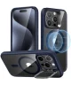 ESR Classic Kickstand Apple iPhone 15 Pro Hoesje MagSafe Clear Blauw