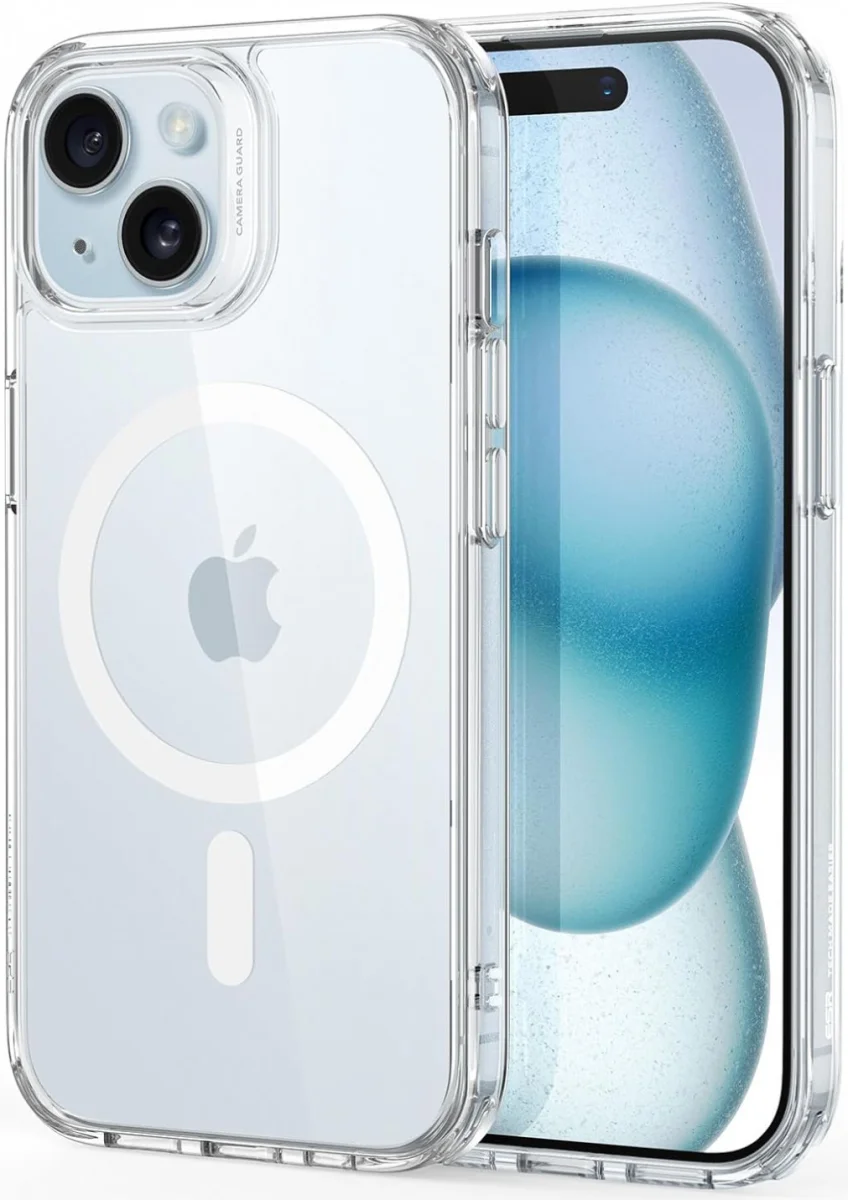 ESR Classic Hybrid Apple iPhone 15 Plus Hoesje MagSafe Transparant afbeelding 2
