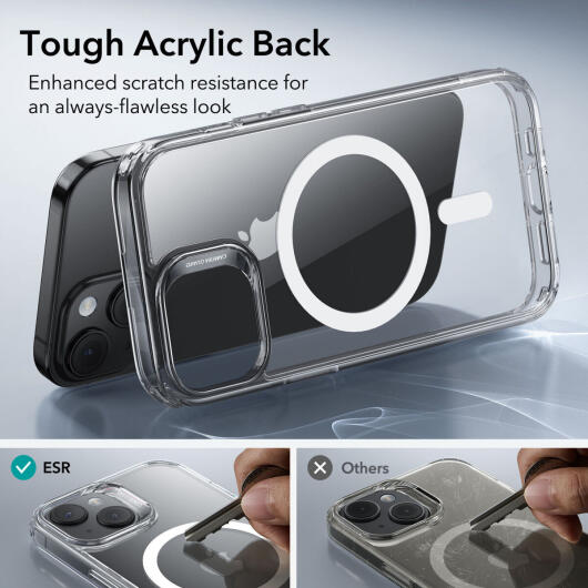 ESR Classic Hybrid Apple iPhone 15 Plus Hoesje MagSafe Transparant afbeelding 6
