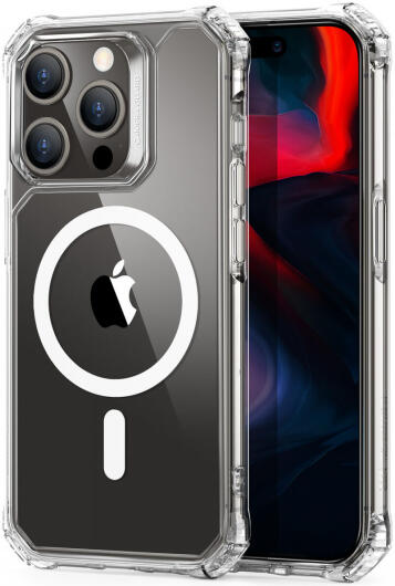 ESR Air Armor HaloLock iPhone 15 Pro Hoesje MagSafe Transparant afbeelding 1