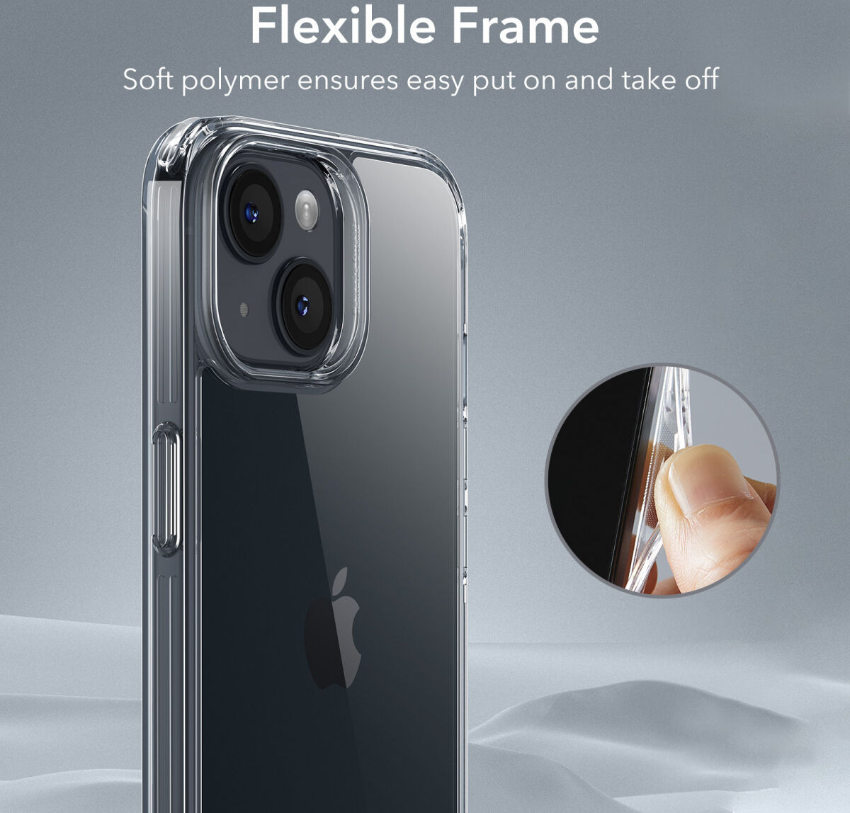 ESR Ice Shield iPhone 15 Plus Hoesje Tempered Glass Case Transparant afbeelding 5